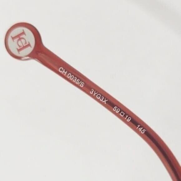 Carolina Herrera Sunglasses CH0035 Designer Square Oversized Gold Retro - Picture 11 of 15